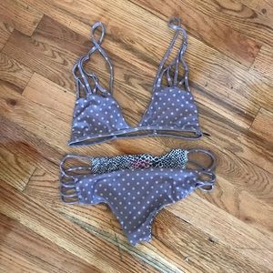 Polka dot acacia swimsuit